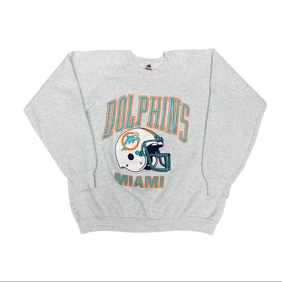 Fruit of the Loom Other - 90s Miami Dolphins Crewneck Sweatshirt Size XL
